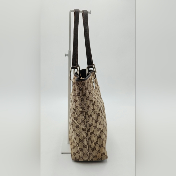 Gucci Eclipse Brown Monogram Canvas Tote Shoulder Bag - Picture 4 of 16